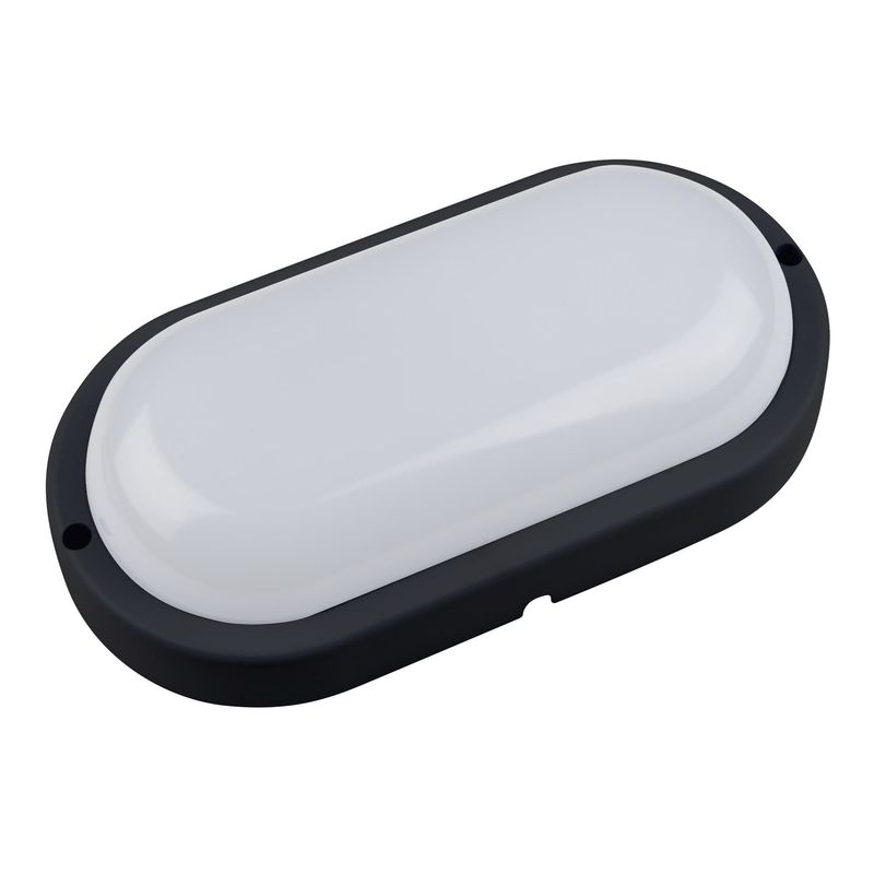 ULW-Q213 12W/NW SENSOR IP65 BLACK Светильник светодиодный влагозащищенный, с  датчиком движения. Ова  во Владимире