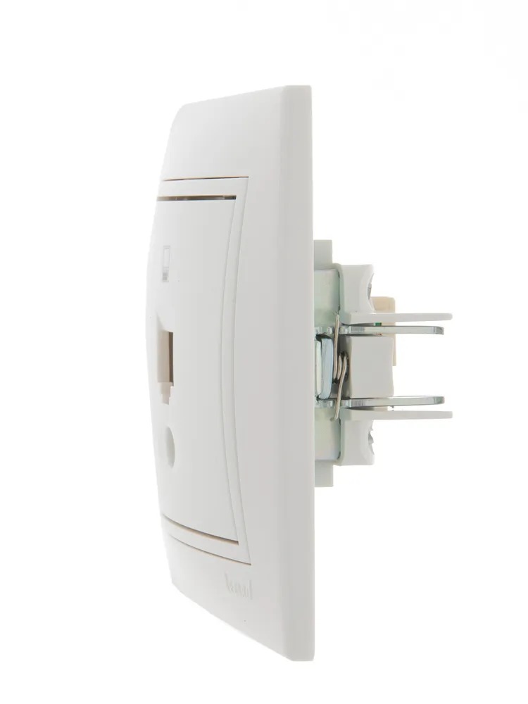 MIRA Розетка компьютерная RJ45 х 1 белая (Lezard)  во Владимире