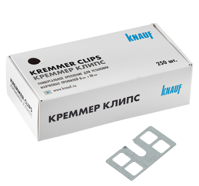 Крепление для штук. профилей КРЕММЕР КЛИПС КНАУФ /250 в упак.  во Владимире