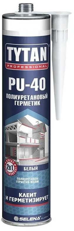 Tytan Professional PU 40 Полиуретановый герметик белый 310 мл  6244 / 6791  во Владимире