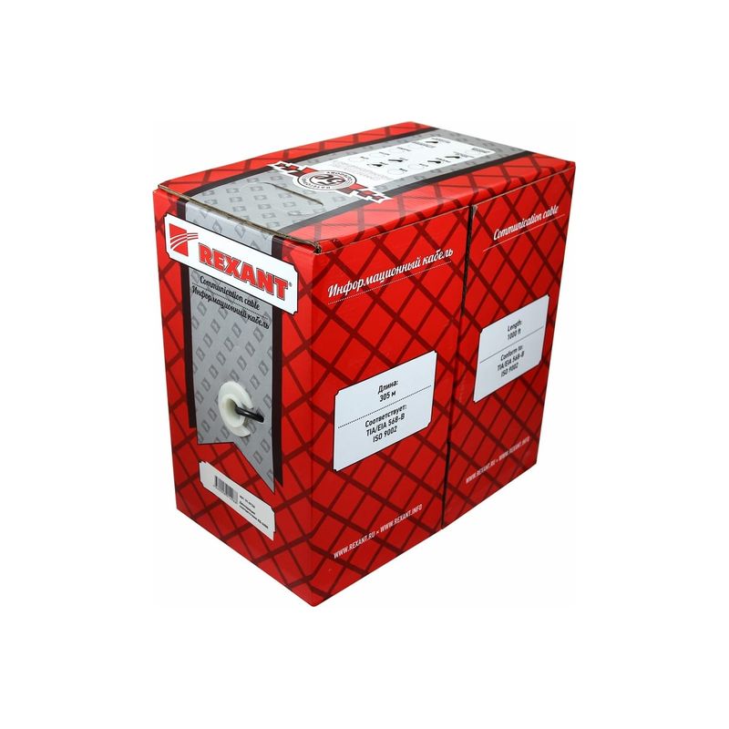 Кабель FTP интернет 4х2х24AWG кат.5е медь 305м (м) Rexant   во Владимире