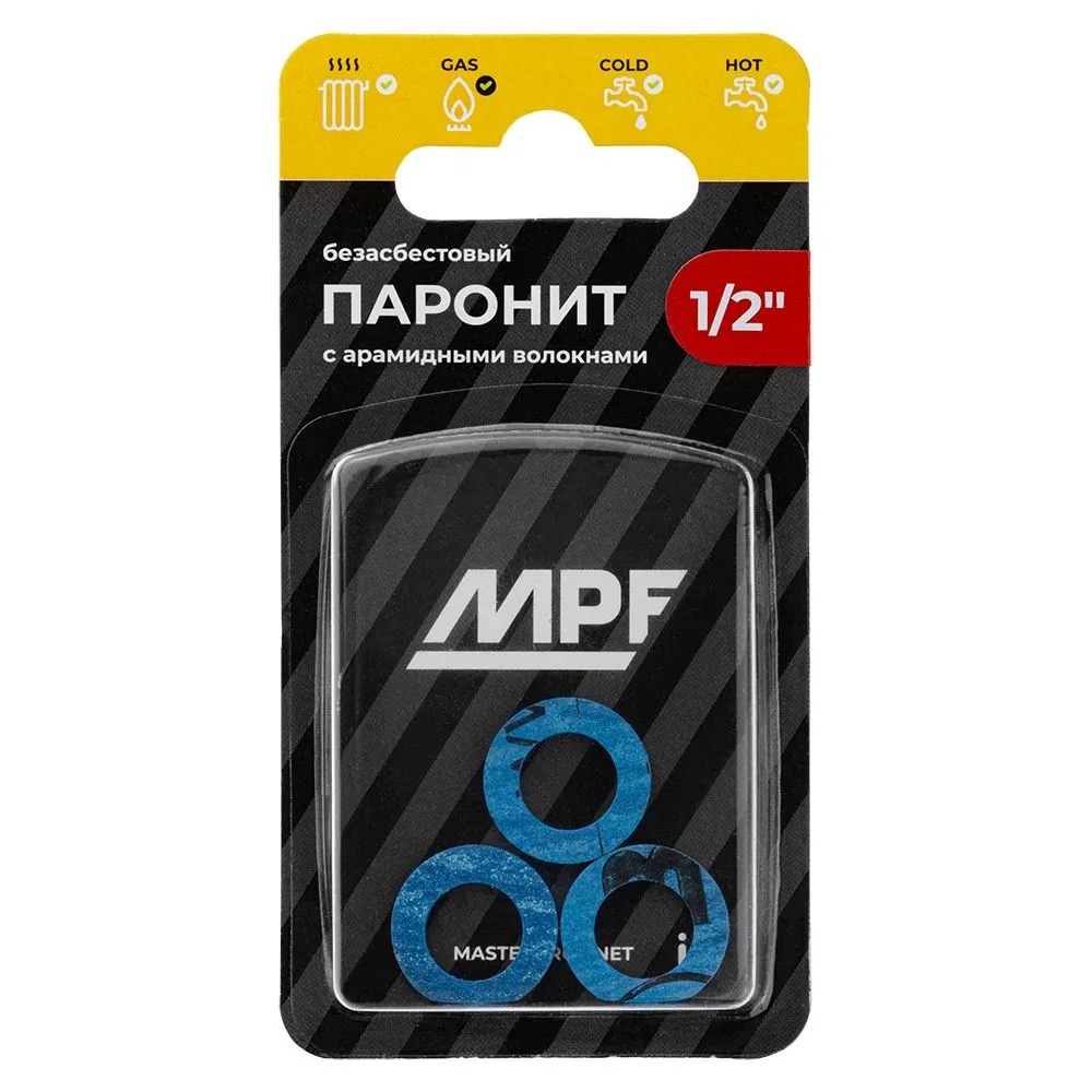 Прокладка паронитовая безасбестовая MPF 1/2" (3 шт.), МР  во Владимире