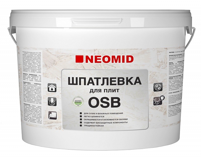 Neomid Шпатлевка для плит OSB 7 кг  во Владимире