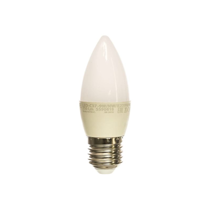 UL-00003806 Лампа светодиодная свеча матовая. Серия Norma 4000K LED-C37-9W/NW/E27/FR/NR 3899  во Владимире