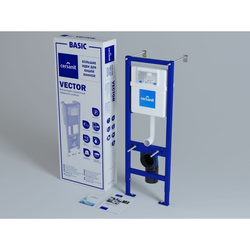 Инсталляция: VECTOR, металлический каркас для унитаза с бачком IN-MZ-VECTOR   во Владимире