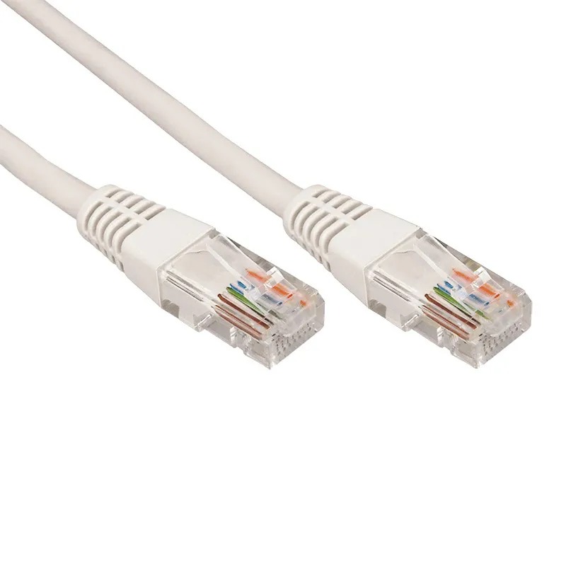 Шнур коммутационный, патч-корд U/UTP RJ45-RJ45, CAT 5e, PVC серый, 10м REXANT  во Владимире