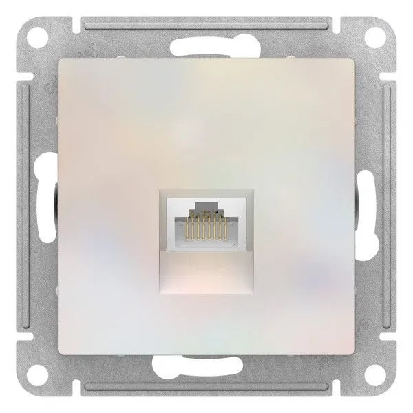 ATN000483 Механизм розетки компьютерной ATLAS DESIGN RJ45 жемчуг SchE   во Владимире