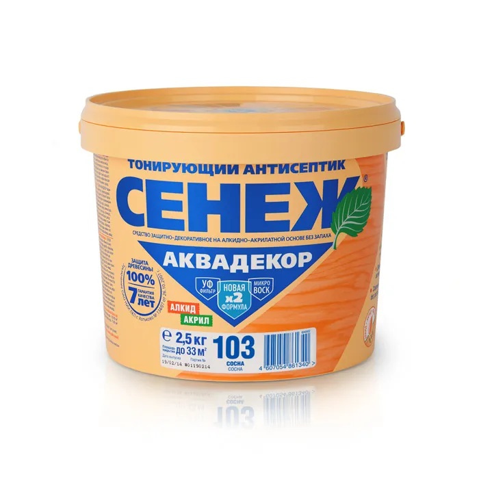 Сенеж Х2 аквадекор 103  2,5 кг сосна /2  во Владимире