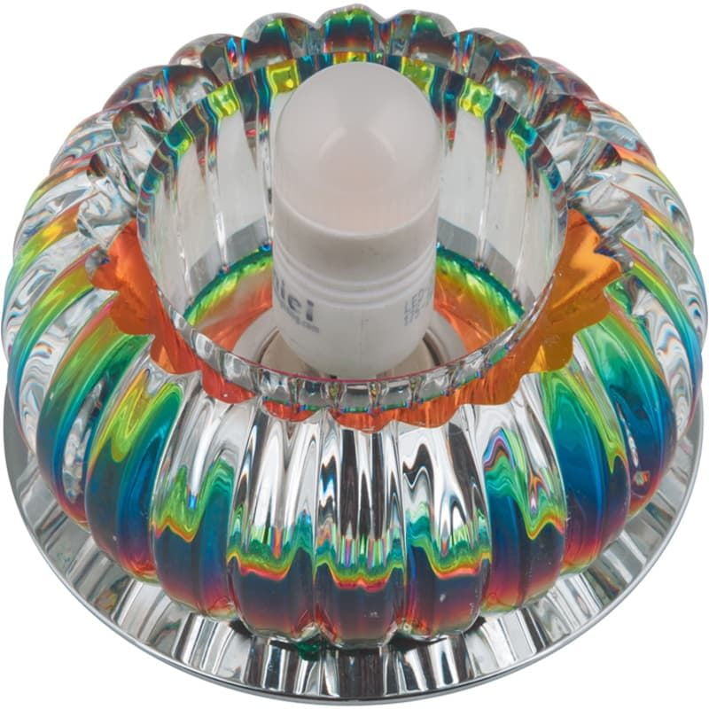 DLS-F115 G9 CHROME/COLOUR Светильник декоративный встраиваемый ТМ "Fametto", серия "Fiore" ххх  во Владимире