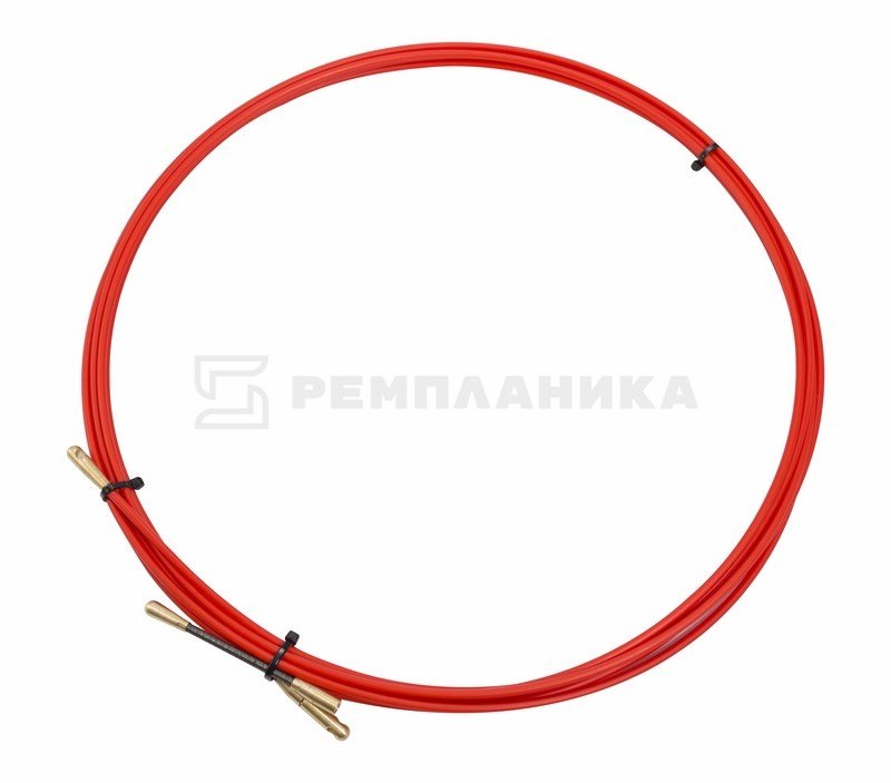 47-1005 Протяжка кабельная (мини УЗК в бухте), стеклопруток, d=3,5мм, 5м КРАСНАЯ  во Владимире