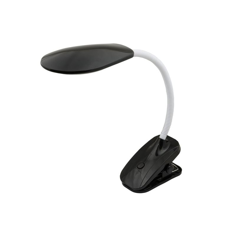 TLD-546 Black/LED/350Lm/4500K Светильник настольный «прищепка», 5W. Механический выключатель. Черный  во Владимире