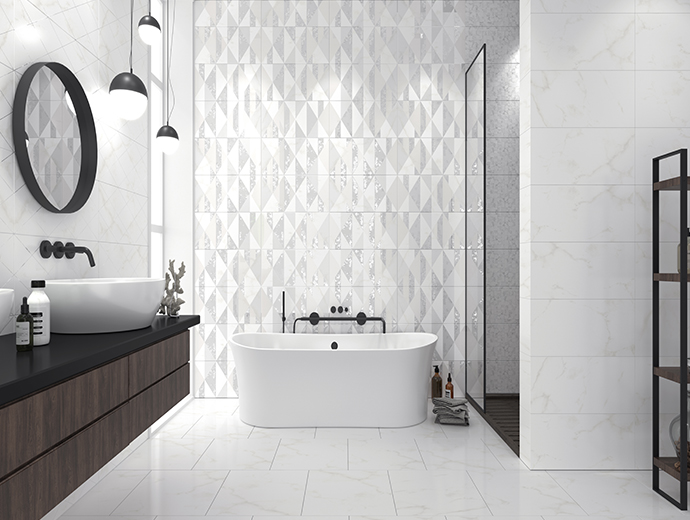 Декор Athena White 01 25х60  во Владимире