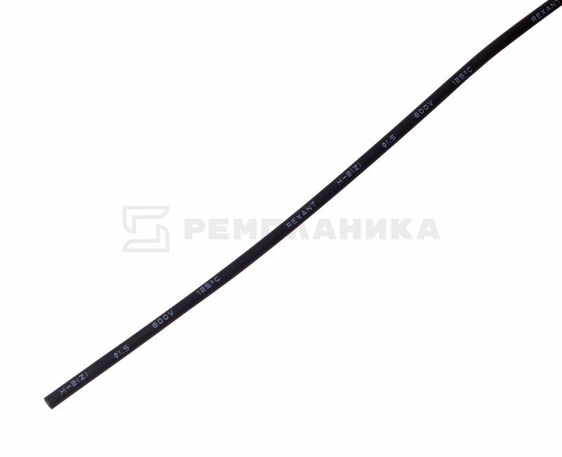 20-1506 1.5 / 0.75 мм 1м термоусадка черная  REXANT 1/50 шт  во Владимире