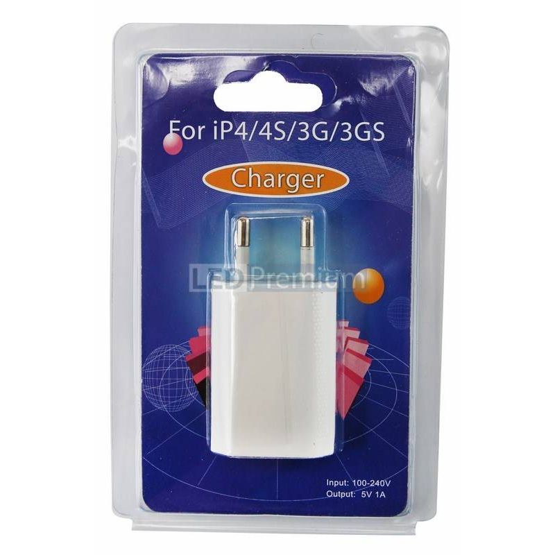 18-1194 Сетевое зарядное устройство iPhone/iPod USB белое (СЗУ) (5 V, 1000 mA) REXANT  во Владимире