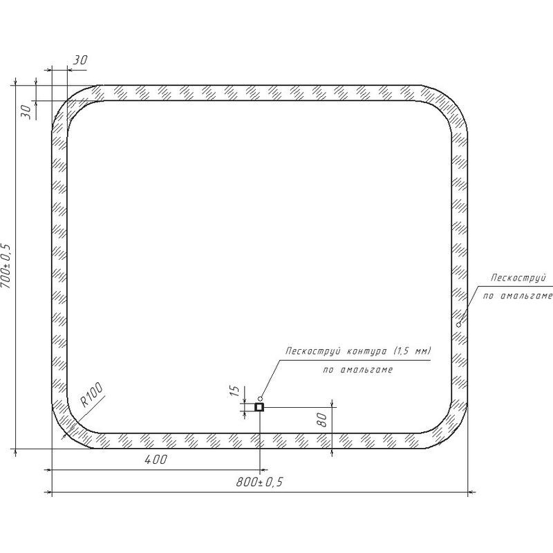 *Зеркало Verona 80  во Владимире