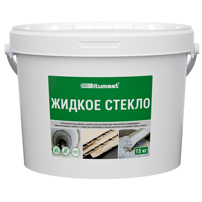 Жидкое стекло 15 кг Bitumast    во Владимире