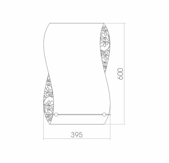 ХХХ  Зеркало 395*600 Аква МТ  во Владимире