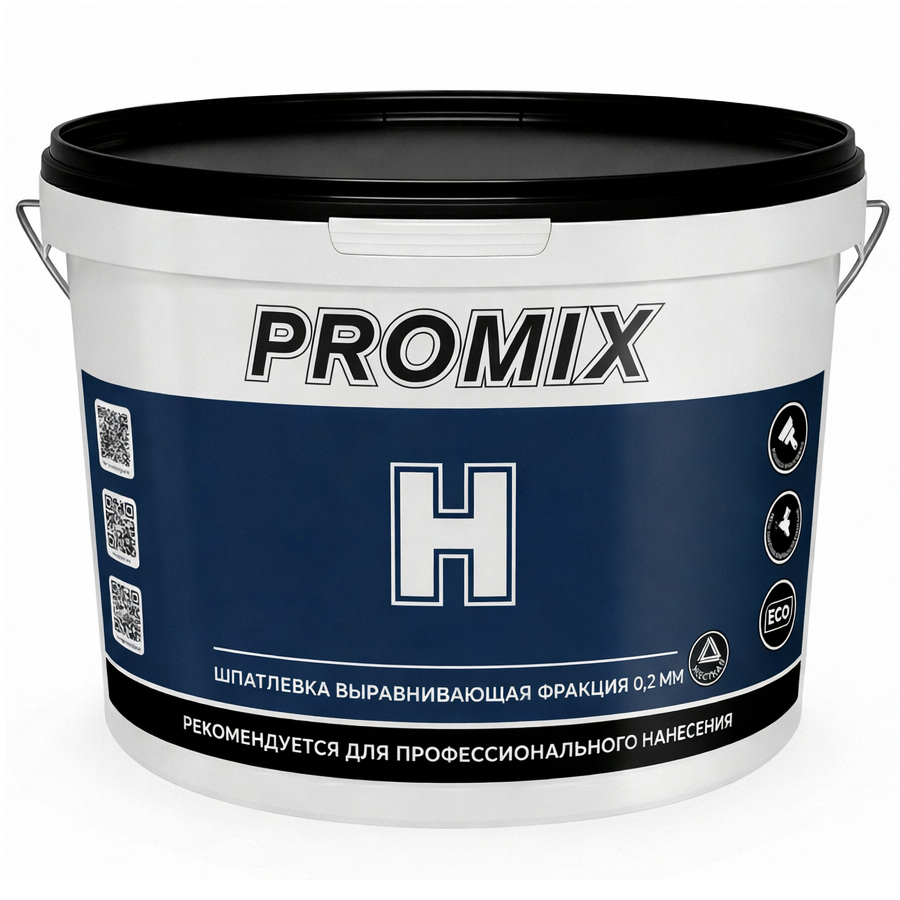 Шпатлёвка выравнивающая "PROMIX  Н"  25 кг (ведро) 200мкм белая /33  во Владимире