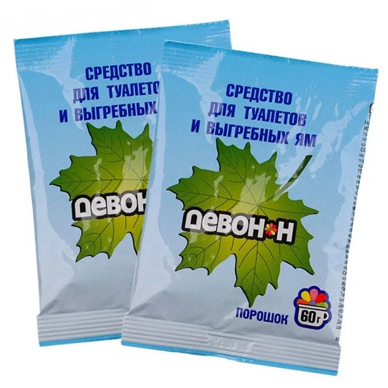 Порошок Девон-Н для биотуалетов, выгребных ям и септиков, 60 гр.  во Владимире