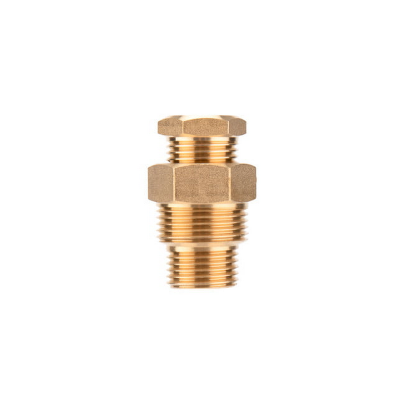 51-0610-4 Сальник REXANT с двойной резьбой 1/2 и 3/4 для ввода кабеля в трубу, никелированная латунь  во Владимире