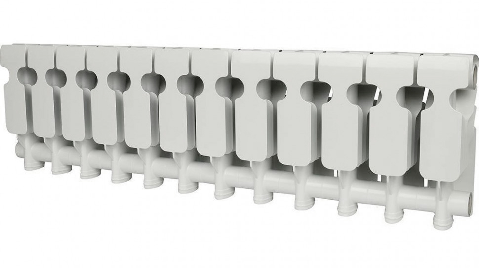 Радиатор биметаллический ROMMER Plus BM 200 12 секций  (RAL9016) RBM-3210-020012  во Владимире