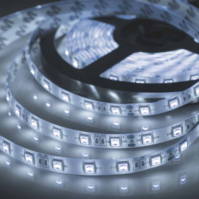 141-633 LED лента 24 В, 10 мм,  IP65, SMD 5050, 60 LED/m, цвет свечения белый (6000 К)  во Владимире
