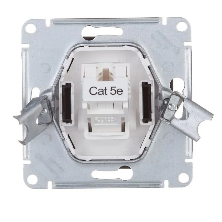 ATN000483 Механизм розетки компьютерной ATLAS DESIGN RJ45 жемчуг SchE   во Владимире