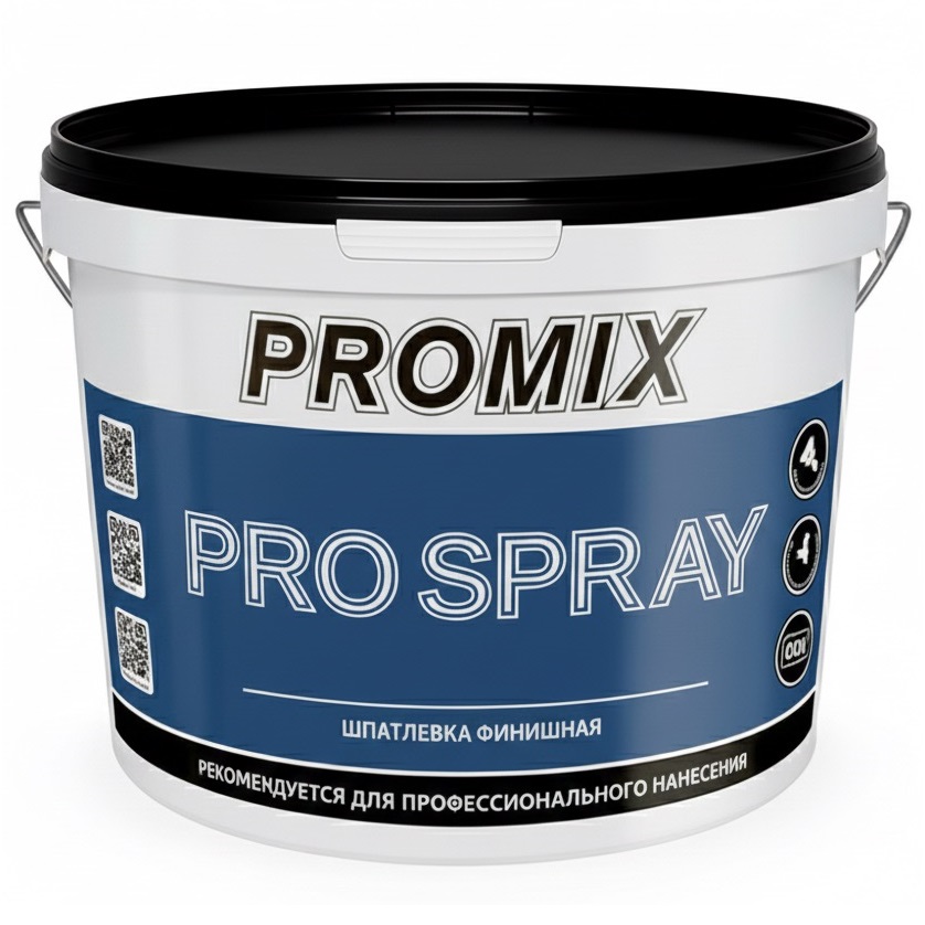 Шпатлёвка финишная полимерная ProSpray "PROMIX" 25 кг (ведро) Улучшенная /33  во Владимире