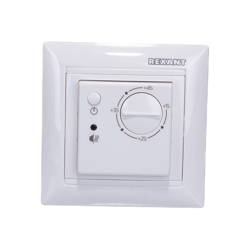 51-0562 Терморегулятор механический RX-308B белый  REXANT (совместим с Legrand серии Valena)  во Владимире