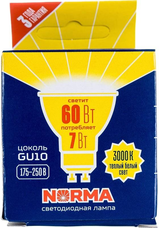 UL-00003838 Лампа светодиод. Форма "JCDR",мат.Серия Norma.Тепл. бел.свет LED-JCDR-7W/WW/GU10/NR 5008  во Владимире