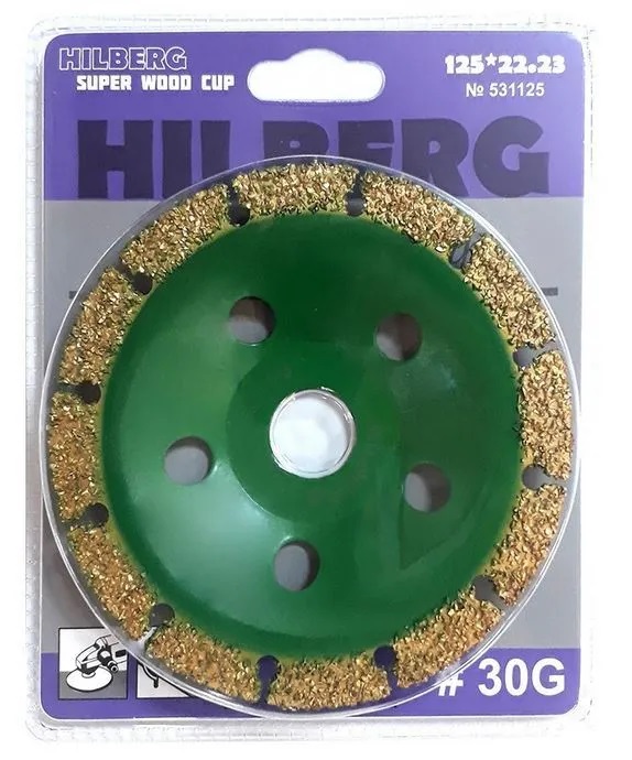 Чашка для резки и шлифовки 125 Hilberg Super Wood Cup 531125 ВЫВОД  во Владимире