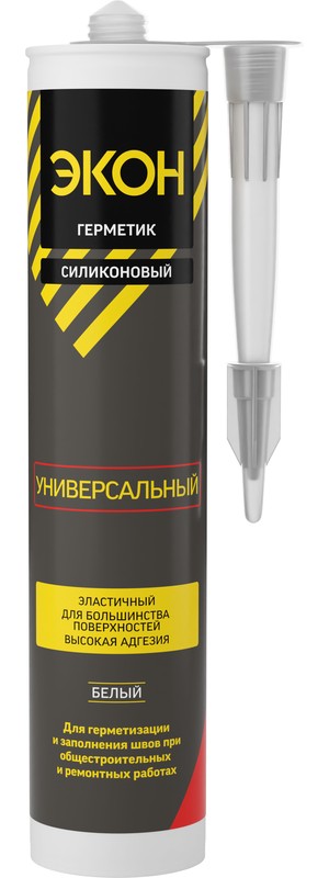 Герметик универсальный ЭКОН Белый 280 мл  /12  во Владимире