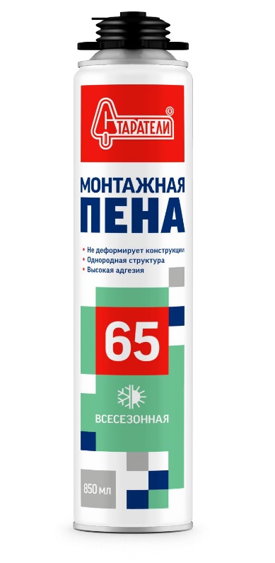 Пена монтажная СТАРАТЕЛИ всесезонная профессиональная 850 мл /12  во Владимире
