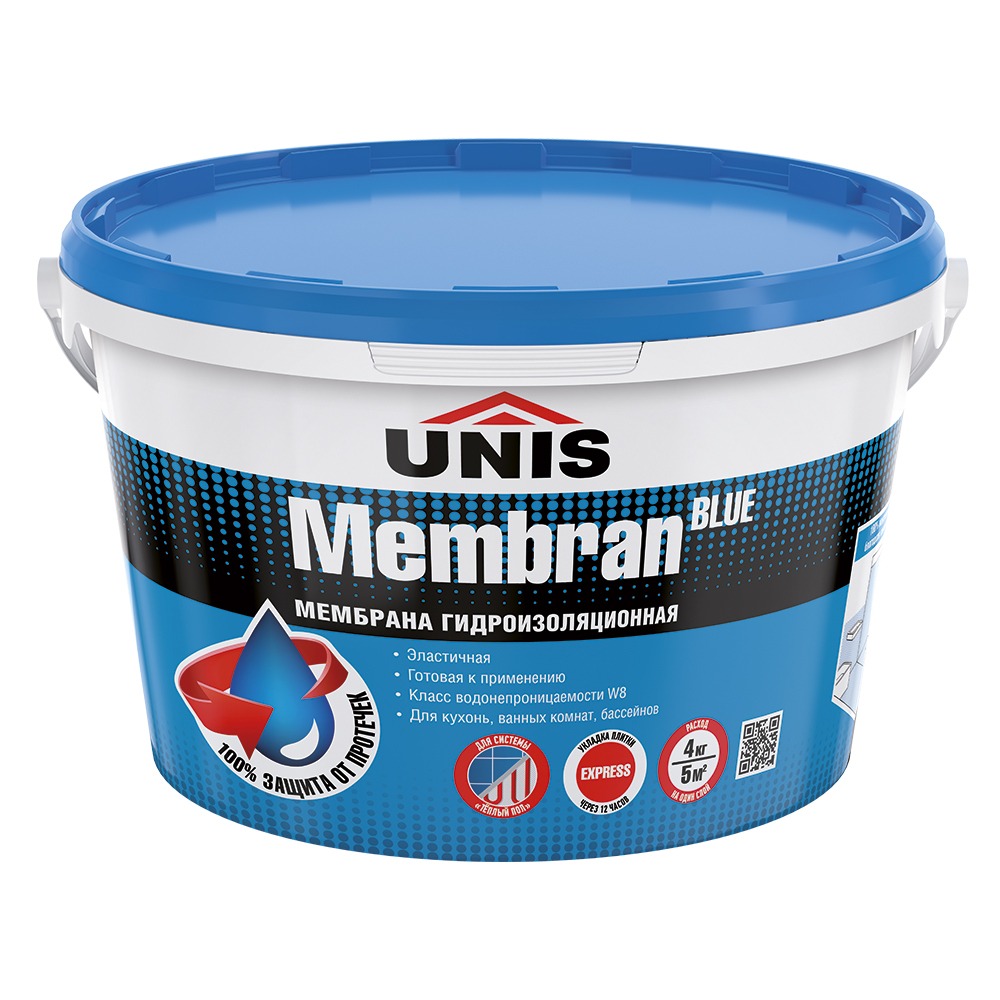 ЮНИС Мембрана гидроизоляционная BlueMembran 4 кг  во Владимире