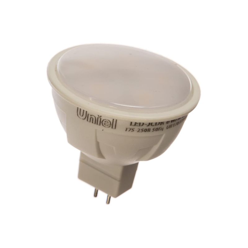 UL-00002422 Лампа светодиод. Форма «JCDR», мат. Серия ЯРКАЯ. LED-JCDR 6W/NW/GU5.3/FR PLP01WH 5484  во Владимире