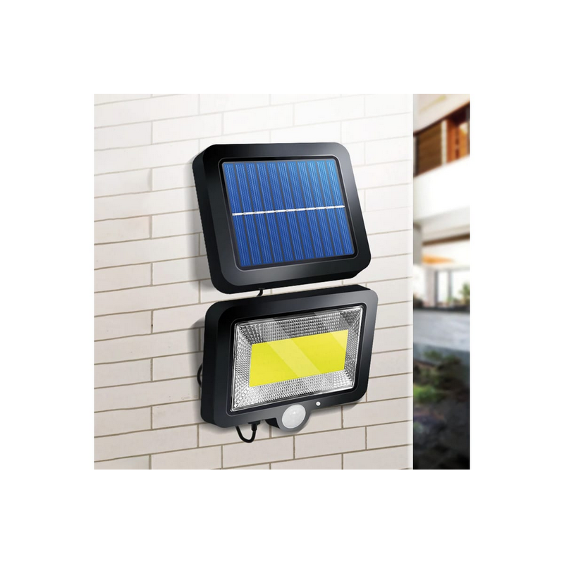 602-1002 Прожектор NEW AGE LED COB Lamper 15 Вт 6500 K IP65 3 реж, вын. солн пан 5 м, датч движ,осв  во Владимире