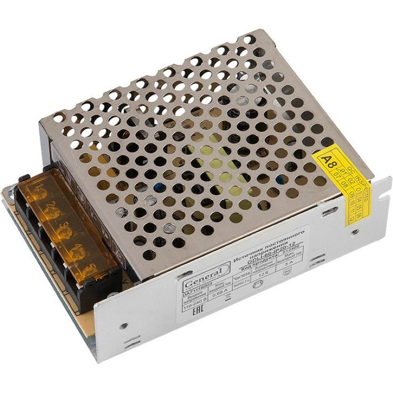512400 Светодиодный драйвер GDLI-60-IP20-12  во Владимире