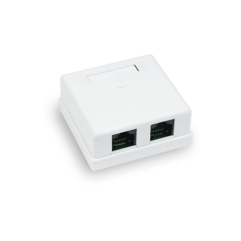 Рoзетка компьютерная внешняя, 2-порта RJ-45 (8P8C), UTP неэкранированная, кат. 5е 03-0151 Rexant   во Владимире
