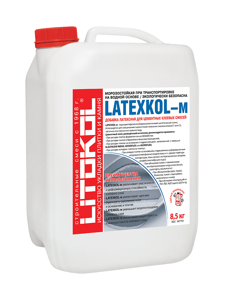 LATEXKOL–м латексн.добавка д/клеев   8,5 кг  во Владимире