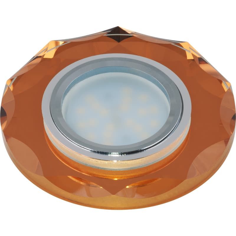 DLS-P105 GU5.3 CHROME/BRONZE Светильник декоративный встраиваемый многоугольник ТМ "Fametto" ххх  во Владимире