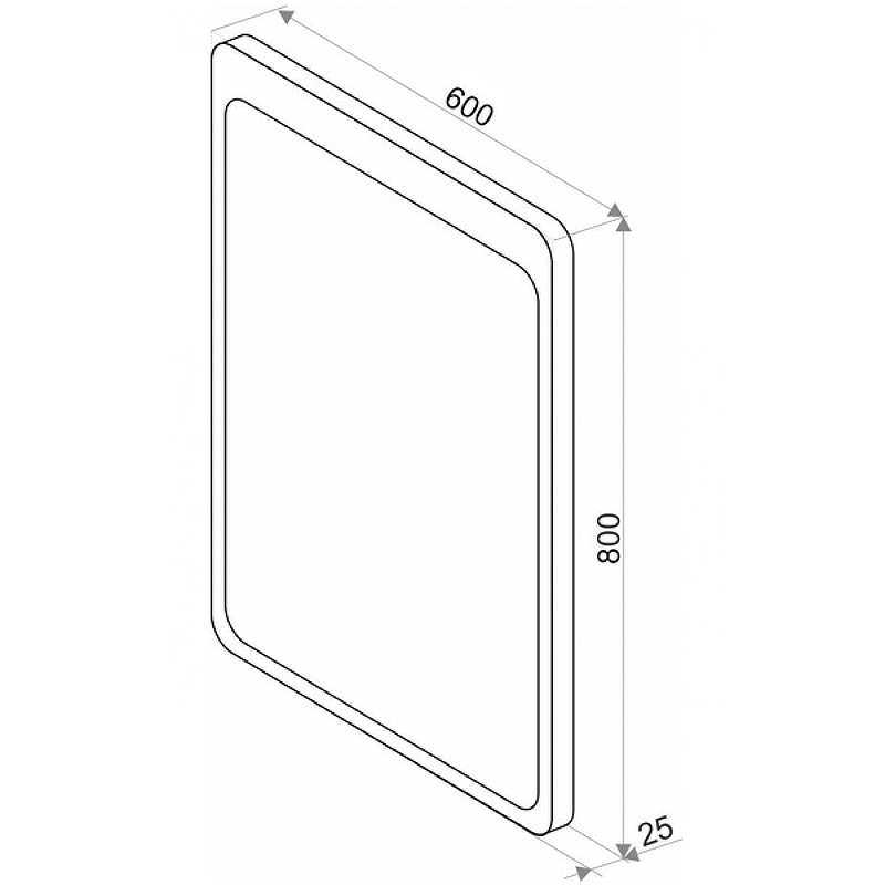 Зеркало Lacio LED 600x800 ЗЛП509  во Владимире