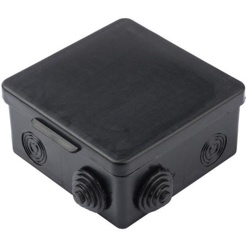 plc-kmr-030-014-b Коробка распаячная КМР-030-014 с крышкой  (100х100х50), 8 мембр. вводов чёрная IP5  во Владимире