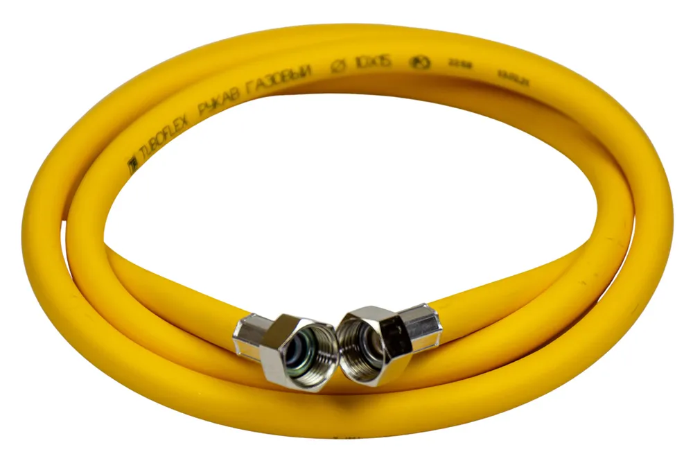 Шланг резиновый для газа TUBOFLEX  1/2 г-г 4м желтый  во Владимире