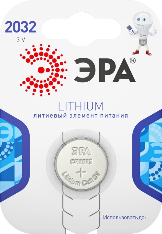 Батарейки CR2032-1BL Lithium (40/320/46080)  во Владимире
