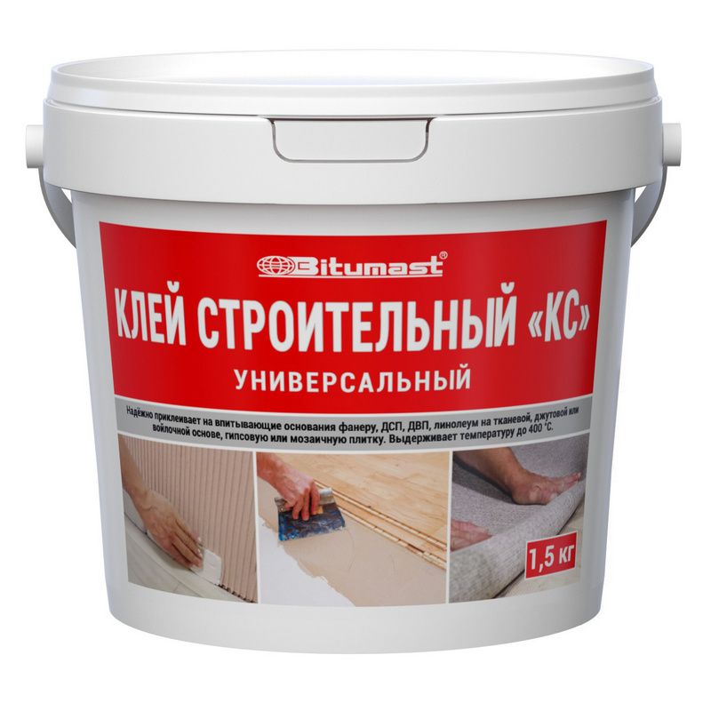Клей строительный КС 1,5 кг Bitumast /12  во Владимире