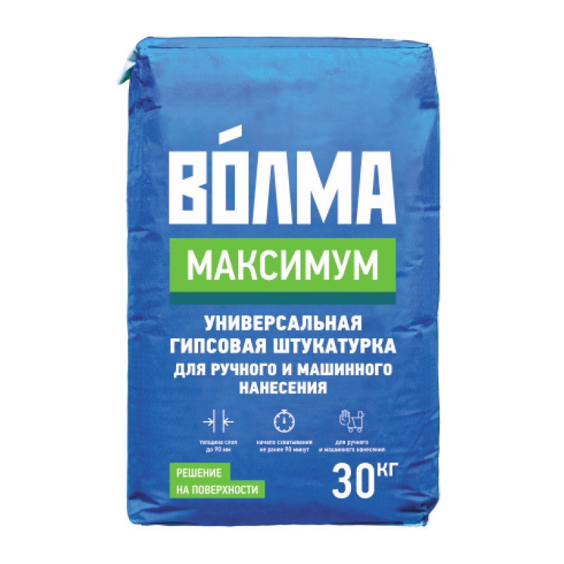 Штукатурка гипсовая "ВОЛМА-Максимум"  30 кг /45 шт  /ВСК  во Владимире