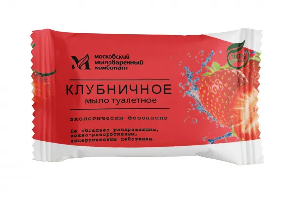 Мыло 100 гр (80 шт/кор) "клубничное, лимонное,ежевика " Ординарное  во Владимире