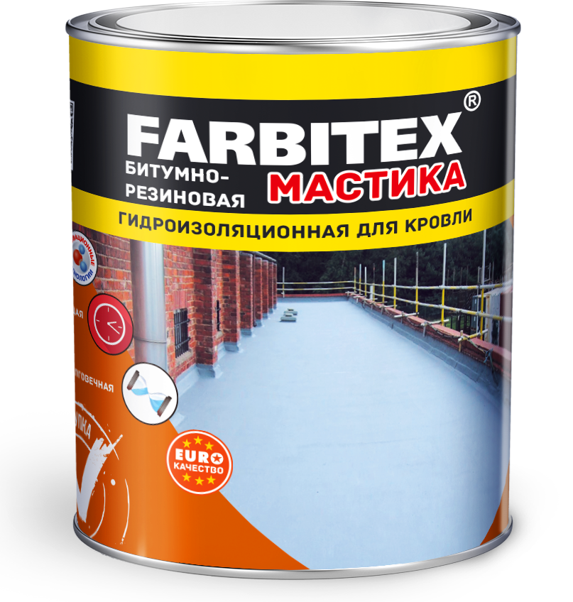 Мастика битумно-резиновая (2 кг) FARBITEX  /6  во Владимире