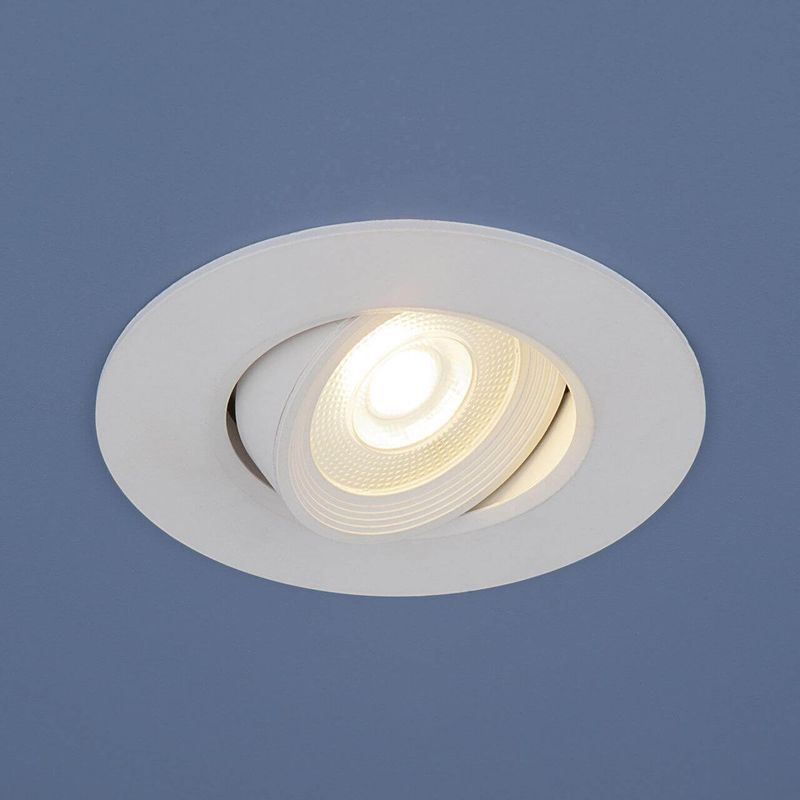 Встраиваемый точечный светодиодный светильник 9914 LED 6W WH белый  во Владимире