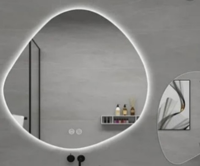 Зеркало Onyx 70х65 light криволинейное с LED подсветкой  во Владимире